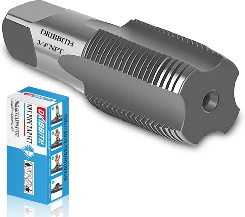 Miniatura 16 de DKIBBITH Grifo de tubo NPT de 2,54 cm de acero al carbono herramienta manual de rosca para diversos fontaneros, mecánicos, bricolaje herramientas