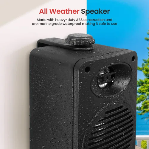 Miniatura 4 de Pyle Par de altavoces Bluetooth de 200 vatios para interiores y exteriores, sistema de altavoces de rango completo de 2 vías de 3.5 pulgadas