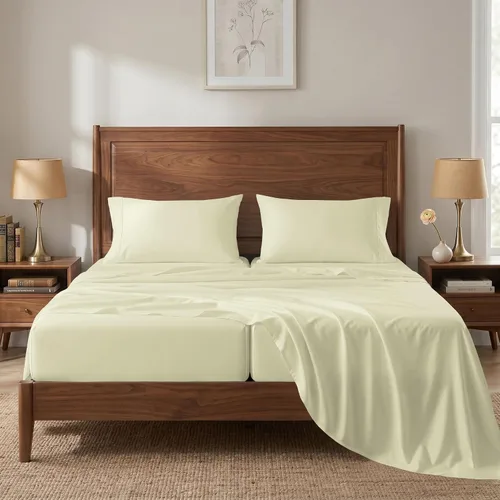 Miniatura 48 de LANE LINEN - Sábanas tamaño Split King para cama ajustable, 450 hilos, 100% algodón, 2 sábanas bajeras individuales XL, con bolsillo profundo