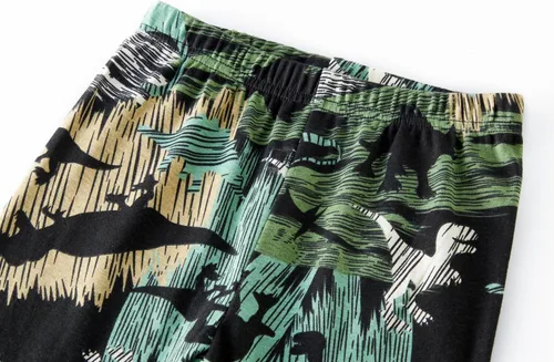 Miniatura 5 de Pijamas para niños, dinosaurio, cohete, espacio, 4 piezas, pijamas de manga larga, conjuntos de ropa de dormir de 2 a 12 años
