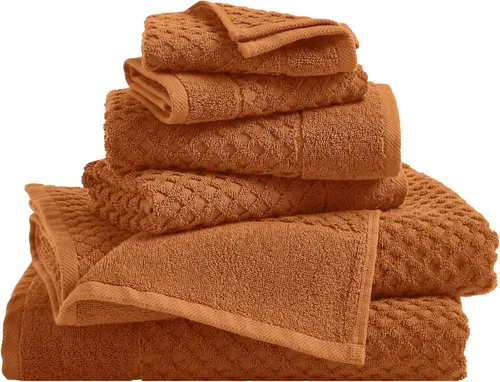 Miniatura 33 de Great Bay Home - Toallas de mano 100% algodón blanco, 6 toallas de baño suaves para manos, altamente absorbentes y de secado rápido, colección
