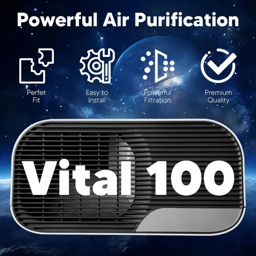 Miniatura 11 de Filtro de repuesto Vital 100 para purificador de aire LEVOIT Vital 100, filtro de carbón activado de alta eficiencia Funmit 3 en 1, en comparación