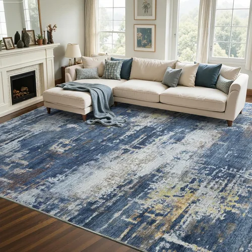 Miniatura 27 de Alfombra de pasillo lavable de 2 x 6 pies, antideslizante, de pelo bajo, alfombra de área de cocina, alfombra suave y larga para entrada, alfombra