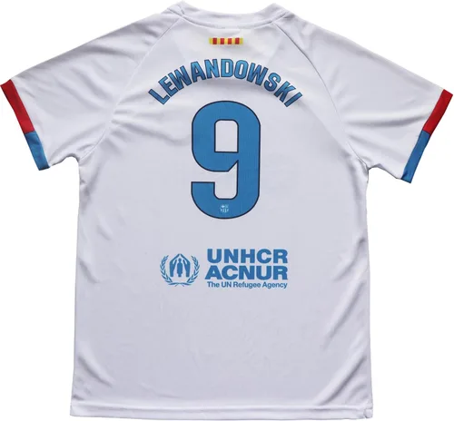 Miniatura 3 de CEKFAX Juego de calcetines cortos de fútbol para niños 20222023 Barca Third #9 Lewandowski Football Soccer Kids Jersey, tallas juveniles
