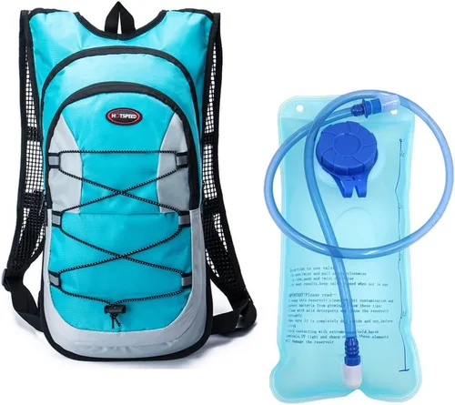 Miniatura 18 de Monvecle - Mochila de agua con vejiga para andar en bicicleta /Senderismo, escalar + 2L Bolsa de hidratación