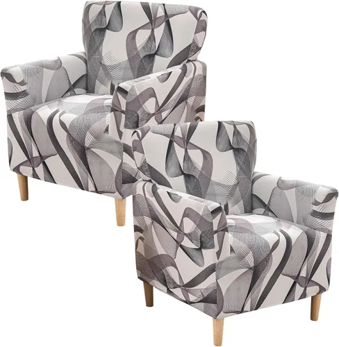 Miniatura 59 de Fundas de jacquard para sillón de banquete, fundas suaves para sillón, fundas elásticas de 1 pieza para sala de estar, funda antideslizante