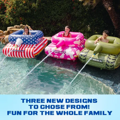 Miniatura 6 de Flotador inflable de alta calidad para piscina, flotador inflable con cañón de agua que explota agua hasta 50 pies. Flotadores inflables duraderos