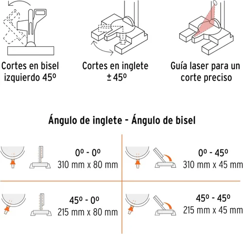 Miniatura 4 de Sierra ingletadora telescópica, 10