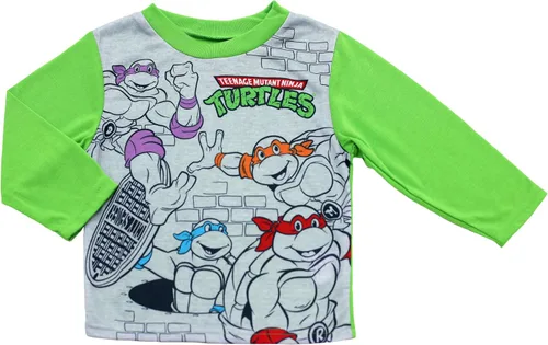 Miniatura 2 de Teenage Mutant Ninja Turtles Conjunto de pijama holgado de 2 piezas para niños