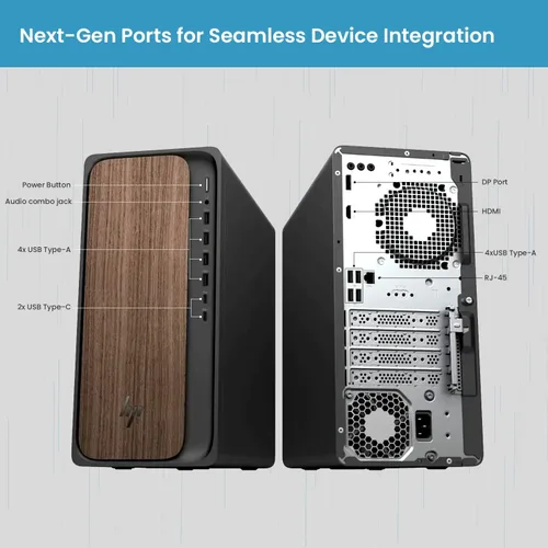 Miniatura 6 de HP OmniDesk (Envy Next Brand) M03 Premium Business Next Gen AI PC de escritorio, Intel Core Ultra 7 265, 64 GB DDR5 RAM, 1 TB SSD, W11P, USB-C