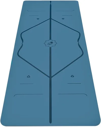Liforme Esterilla de yoga original – Bolsa de yoga gratuita incluida – Sistema de alineación patentado, agarre guerrero, antideslizante, ecológico,