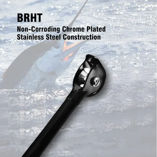 Miniatura 3 de Fiblink 1 pieza/2 piezas de agua salada en alta mar Pesado Trolling Rod Big Game Roller Rod convencional barco caña de pescar con guías de rodillos