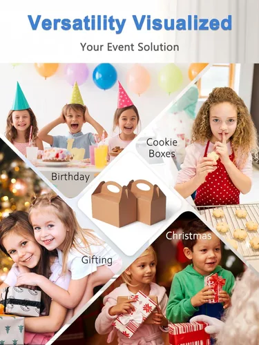 Miniatura 6 de 12 Piezas Cajas Pequeñas de Dulces para Fiestas, Bolsas de Regalo de Dulces, Galletas y Golosinas de 6 Pulgadas, Caja Triangular para Fiesta