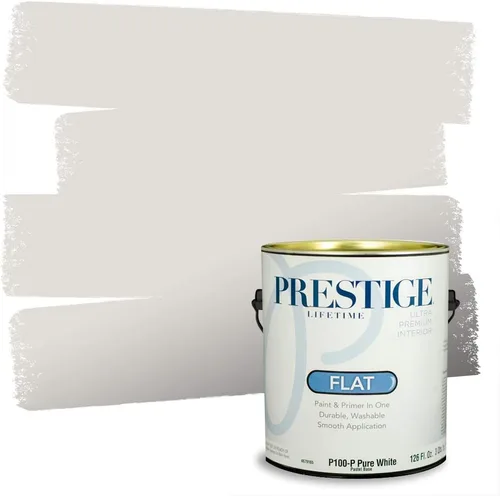 Miniatura 174 de PRESTIGE Paints - Pintura interior e imprimación en uno, 1 galón, cáscara de huevo, pimienta envejecida