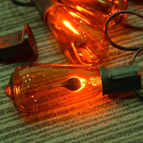 Miniatura 3 de SUNSGNE Paquete de 25 bombillas de repuesto transparentes de luz nocturna, bombillas incandescentes de Navidad transparentes C7 para luz nocturna