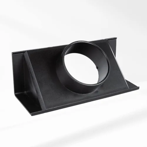 POWERTEC 70152 Puerto de polvo para mesa de router | Adaptador de recolección de polvo de 2.5 pulgadas DI x 6.5 pulgadas para guía de mesa de router