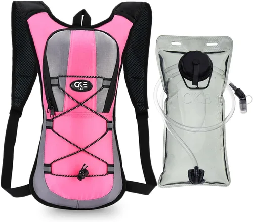 Miniatura 8 de Mochila de Hidratación Paquete de Hidratación Mochila de Agua con Bolsa de Hidratación de 2L (70 onzas) para Hombres Mujeres Niños para Correr