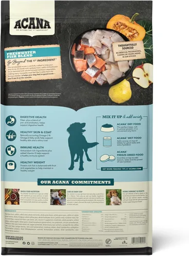 Miniatura 2 de ACANA Alimento seco sin granos para perros Receta de pescado de agua dulce Bolsa de 25 libras