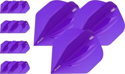 Target 5 juegos de dardos ID Pro. Ultra Dart Flights - 15 vuelos de dardos en total - Nº 2/Nº 6 diseños de vuelo tamaños en 11 colores Púrpura