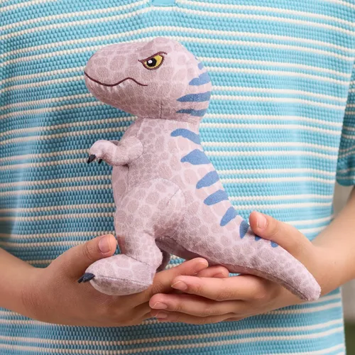 Miniatura 4 de JURASSIC WORLD Rebirth - Peluche pequeño T. rex de 7 pulgadas de alto, a partir de 3 años