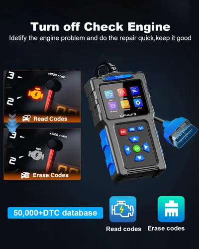 Miniatura 3 de Herramienta de diagnóstico del escáner T200 OBD2, lector de códigos de coche OBDII, lectores de código de motor de verificación de vehículos