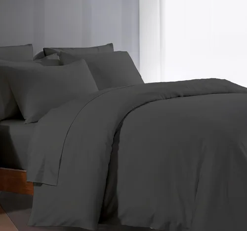 Juego de funda de edredón de 3 piezas con 2 fundas de almohada de 800 hilos, 100% algodón, extra larga, para cama de tamaño Queen de gran tamaño