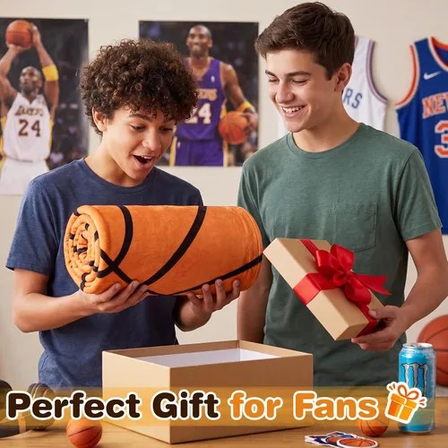 Miniatura 2 de SeaRoomy Manta de pelota deportiva, 60 pulgadas, redonda de franela suave, manta novedosa para adultos y niños, regalo de broma para adolescentes