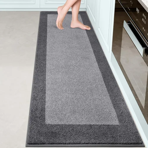 Miniatura 53 de Indoor Door Mat 20" x 32", Washable Kitchen Rug, Non Slip Entryway Rug for Floor, Absorbent Entrance Throw Rug for Laundry, Bathroom, Door