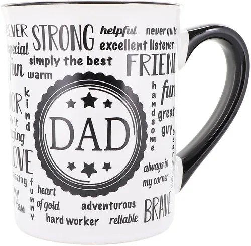 Cottage Creek Tazas – Taza de café grande de cerámica para papá, taza de cerámica ideal para cocina, oficina y decoración del hogar, regalos para