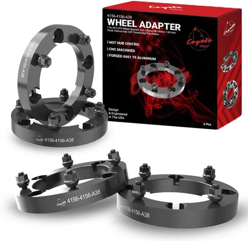Miniatura 7 de Wheel Accessories Parts 2 piezas de espaciadores de rueda para ATV UTV de 4 en 156 mm 4x156 mm, 1 pulgada de espesor, 130 mm de buje, perno de rosca