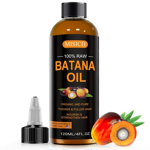 MISICH Dr Sebi - Aceite de batana crudo, 100% natural y orgánico para el crecimiento del cabello, para hombres y mujeres, procedente de Honduras,
