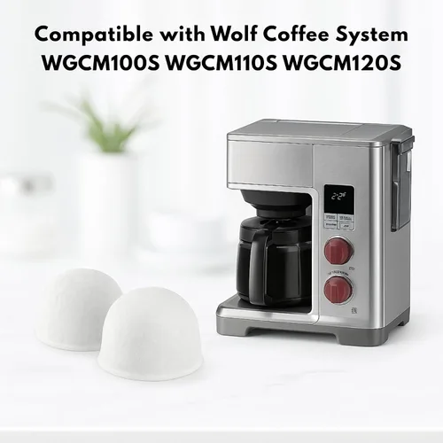 Miniatura 3 de Paquete de 6 cápsulas de filtro de agua Nispira WGCM350 de repuesto para sistema de cafetera Wolf Gourmet, 10 tazas WGCM100S WGCM110S WGCM120S