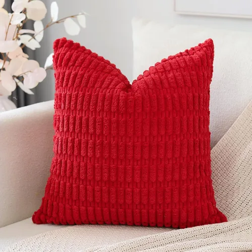Miniatura 39 de OTOSTAR Fundas de Almohada Decorativas de Pana de 16 x 24 Pulgadas Súper Suaves Bohemias a Rayas Rectangulares Fundas de Cojín Modernas para Sofá
