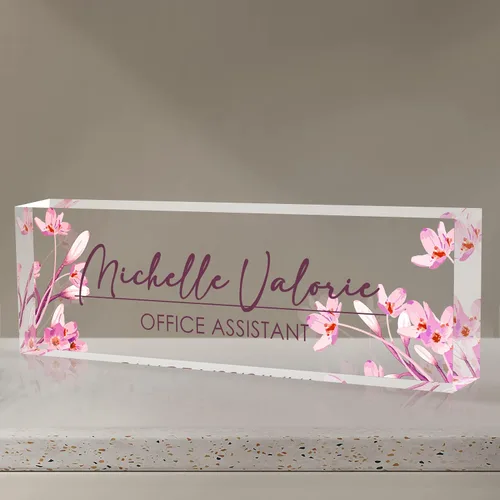 Miniatura 45 de Placa de nombre personalizada para escritorio, placa de nombre de escritorio personalizada, placa de nombre acrílica, accesorios de escritorio
