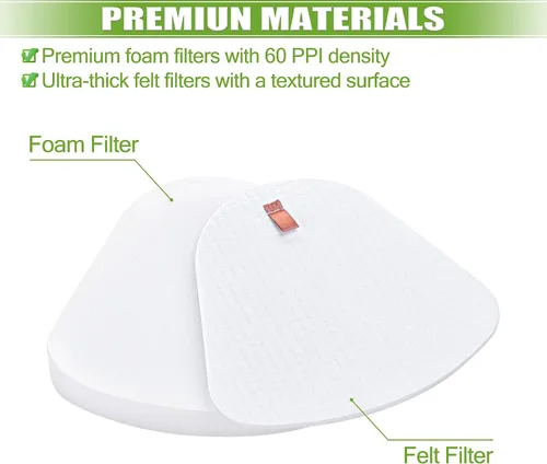 Miniatura 5 de Filtros para Shark Navigator Lift Away Deluxe ZU503AMZ NV360 NV352 NV370 NV358 NV355 NV351 NV356E UV540 NV350 NV356, comparado con la parte # XFF350