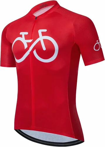 BIKE BEER Hombres Rojo Ciclismo Bicicleta Uniforme Verano Ciclismo Jersey Manga Corta Carretera Bicicletas Jerseys MTB Transpirable Ciclismo Ropa