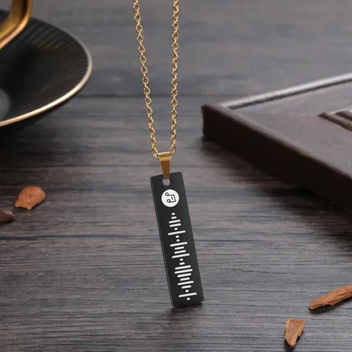 Miniatura 5 de ALBERTBAND Regalos de Navidad, collar de Spotify personalizado con música personalizada para mujer, collar de código de Spotify personalizado