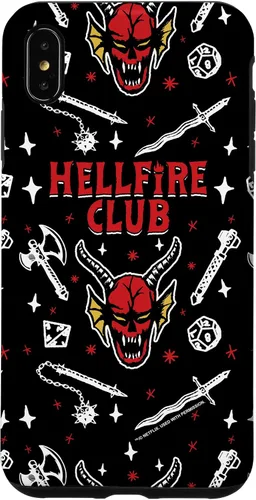 Miniatura 11 de Funda con patrón Hellfire Club de Stranger Things para iPhone 11 Pro Max