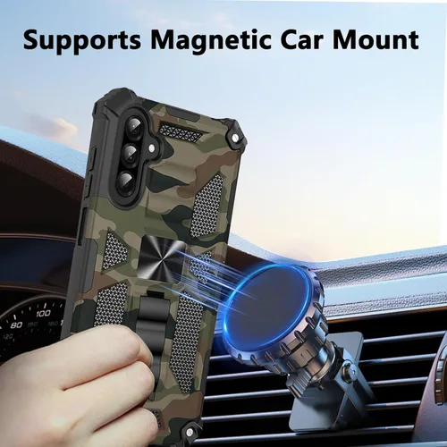 Miniatura 2 de CCSmall Funda de camuflaje para Samsung Galaxy A13, de grado militar, a prueba de golpes, resistente, funda protectora para teléfono con soporte