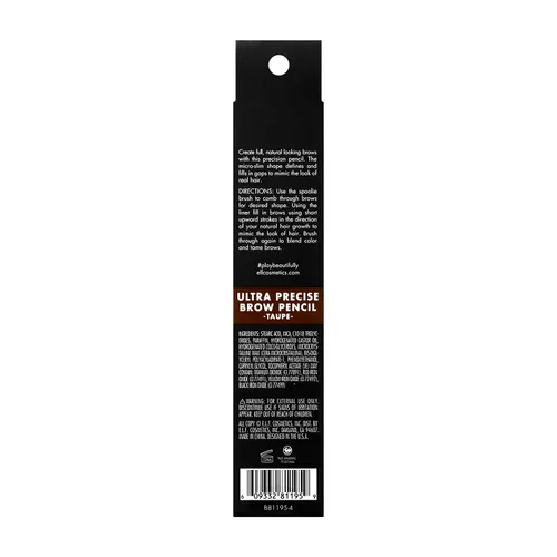 Miniatura 5 de e.l.f. Lápiz de Cejas Ultra Preciso, Cremoso, Micro-Delgado, Preciso, Define, Crea Cejas Completas de Aspecto Natural, Doma y Peina el Cabello