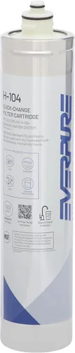 Pentair Everpure H-104 - Cartucho de filtro de cambio rápido, EV961211, para uso en el sistema de agua potable Everpure H-104, capacidad de 1000