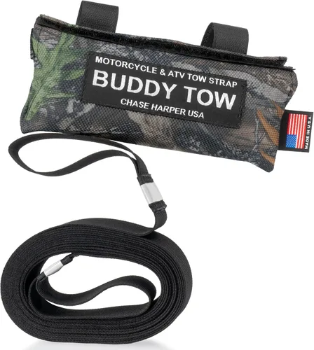 Chase Harper USA 9150 - Buddy Tow - Correa de nailon resistente con especificaciones militares (prueba de 1785 libras) 12' x 1.5" - Backwoods Camo