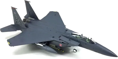 Miniatura 3 de TECKEEN Escala 1/100 F-15E Strike Eagle Model Plane Diecast para colección