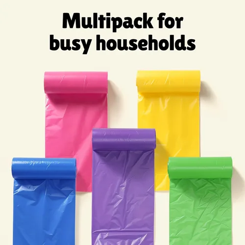 Miniatura 6 de Forid Bolsas de basura pequeñas para baño, bolsas de basura de 2.6 galones, sin perfume, extragruesas y fuertes, para latas de basura para el hogar