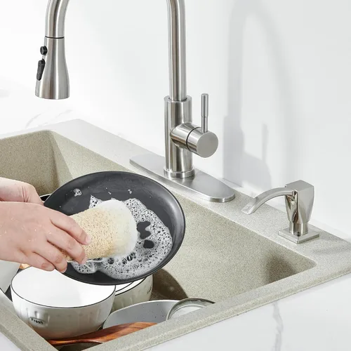 Miniatura 8 de Ultimate Unicorn Dispensador de jabón para fregadero de cocina, dispensador de jabón integrado para fregadero de cocina, dispensador de jabón debajo