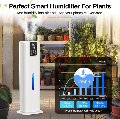 Miniatura 8 de Smart Humidifiers Large Room Bedroom Home,2.11Gal(8L) Quiet Top Fill Cool Mist Humidifier,Smart App & Remote Control, 3 Speed Humidifier with White
