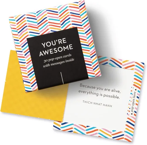 Miniatura 6 de Compendium ThoughtFulls Pop-Open Cards — Paquete de 2 de You're Awesome, You Matter — 60 Pop-Open Cards, Cada una con un Mensaje Diferente
