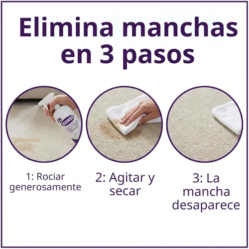 Miniatura 4 de FOLEX Spray limpiador profesional de alfombras de 34 onzas, limpiador de manchas para alfombras y tapicería, removedor de manchas para mascotas