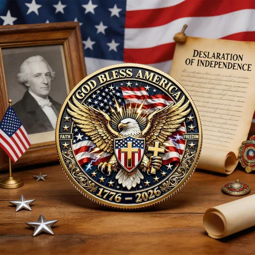 Miniatura 3 de America - Moneda conmemorativa del 250 aniversario, desafío de 250 aniversario de Estados Unidos, para patriotismo, moneda de aniversario