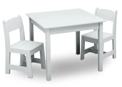 Miniatura 9 de Delta Children - Juego de mesa y sillas MySize de madera para niños (2 sillas incluidas) - Ideal para manualidades, hora de la merienda, educación